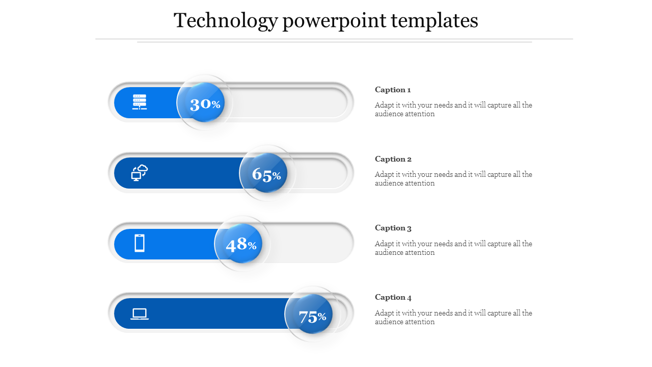 technology powerpoint templates-Blue